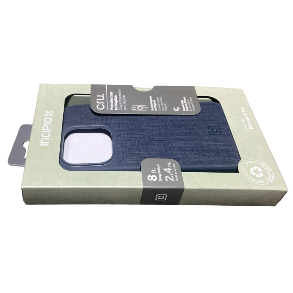 Incipio Cru MagSafe Case iPhone 15 Pro Navy Canvas IPH-2129-CNNY Brand New - Picture 7 of 7